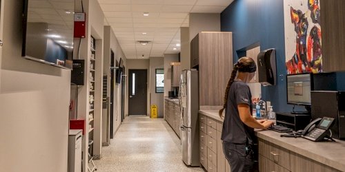 Inside Herbst Veterinary Hospital in Boerne, TX